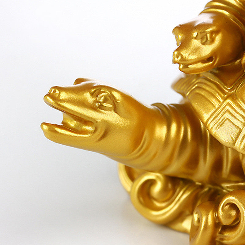 Weihe drei Generationen von Schildkröten -Ornamenten Schildkröte und Schildkröte lebenslanges Leben Feng Shui Möbel