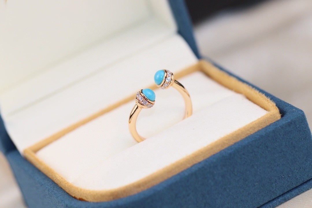 Golden Green Malachite Carnelian Transfer Beads Come And Turn Ring