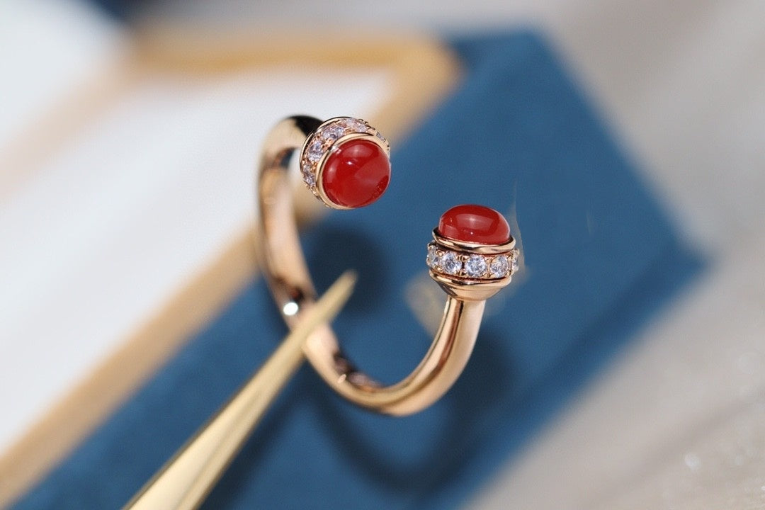 Golden Green Malachite Carnelian Transfer Beads Come And Turn Ring