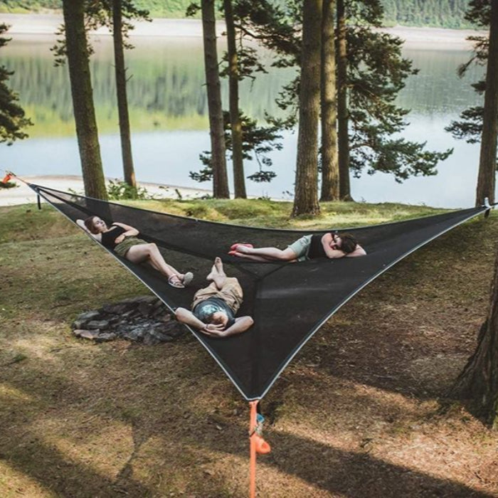 Three Point Design Portable Hammock Multi-functional Triangle Aerial Mat