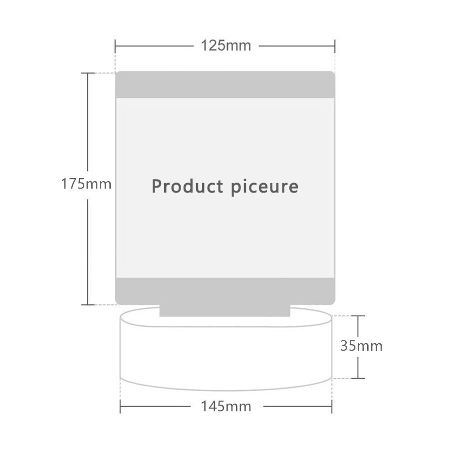 Personalisiertes benutzerdefiniertes Foto 3D-Licht Text benutzerdefinierte Malerei Nachtlicht