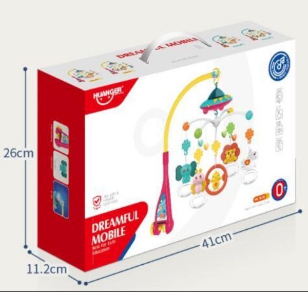 Baby Crib Bell Music Rotating Educational Toy