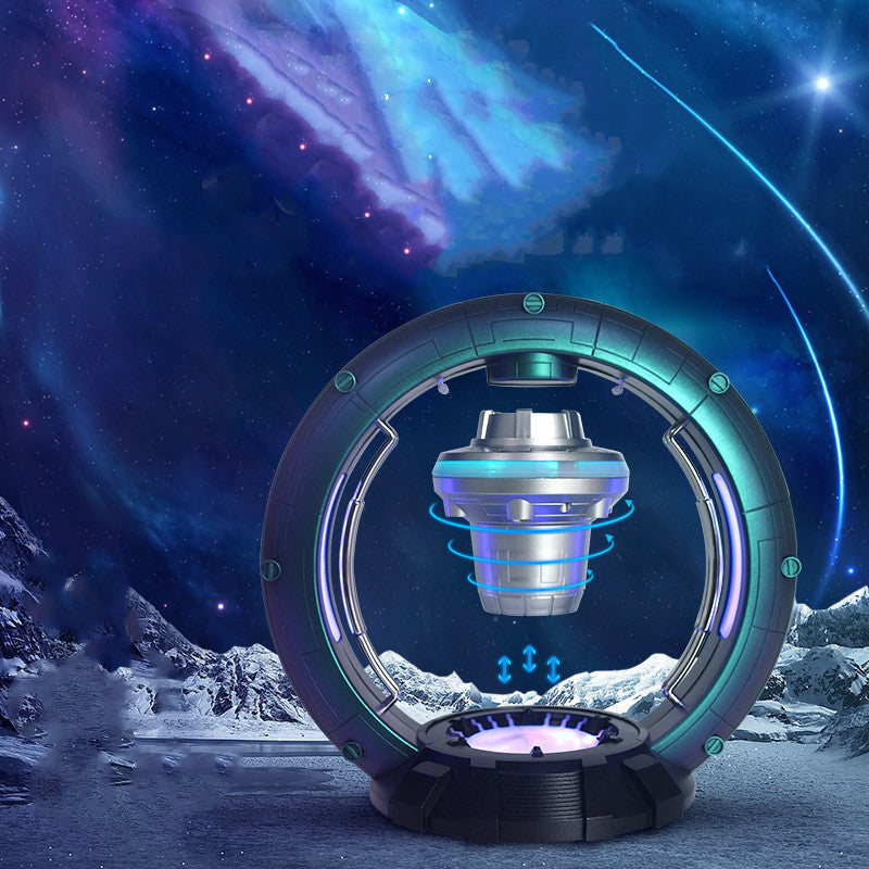 Magnetic Levitation Spacecraft Bluetooth Speaker with Breathing Light