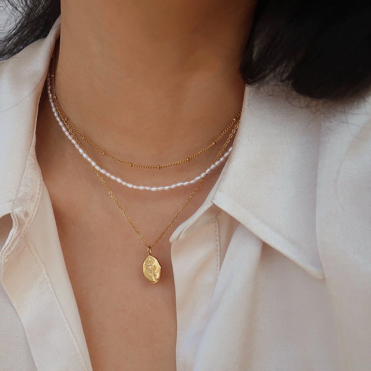 Jade Schmuck Rose rund Marke Halskette Blumenanhänger Schlangeblatt Kette