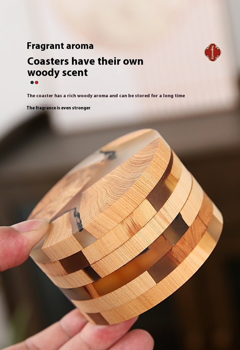 Harz Arborvitae Tea Tasse isolierte Matte