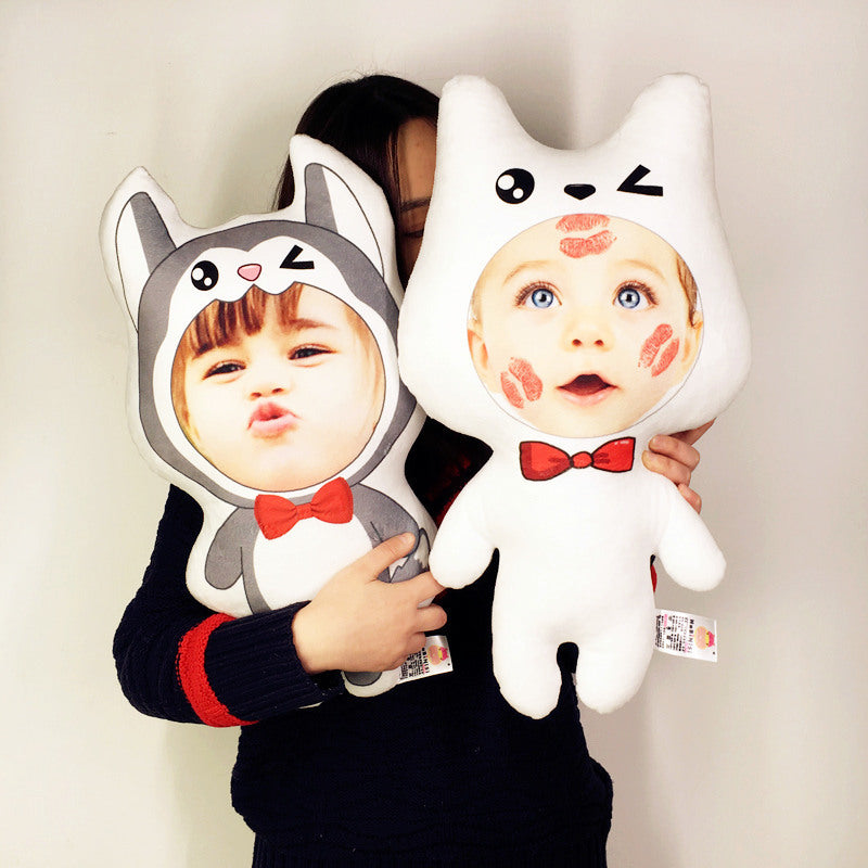 Benutzerdefinierte Bild Husky Samoyed geformt Wurfkissen