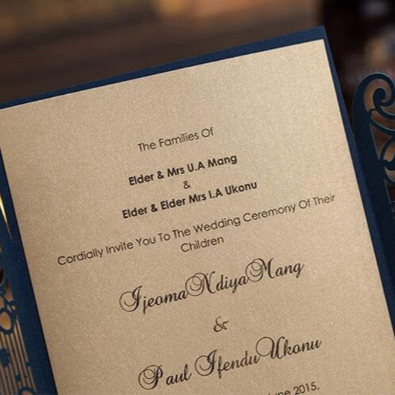 Personalized Black Simple Custom Invitation