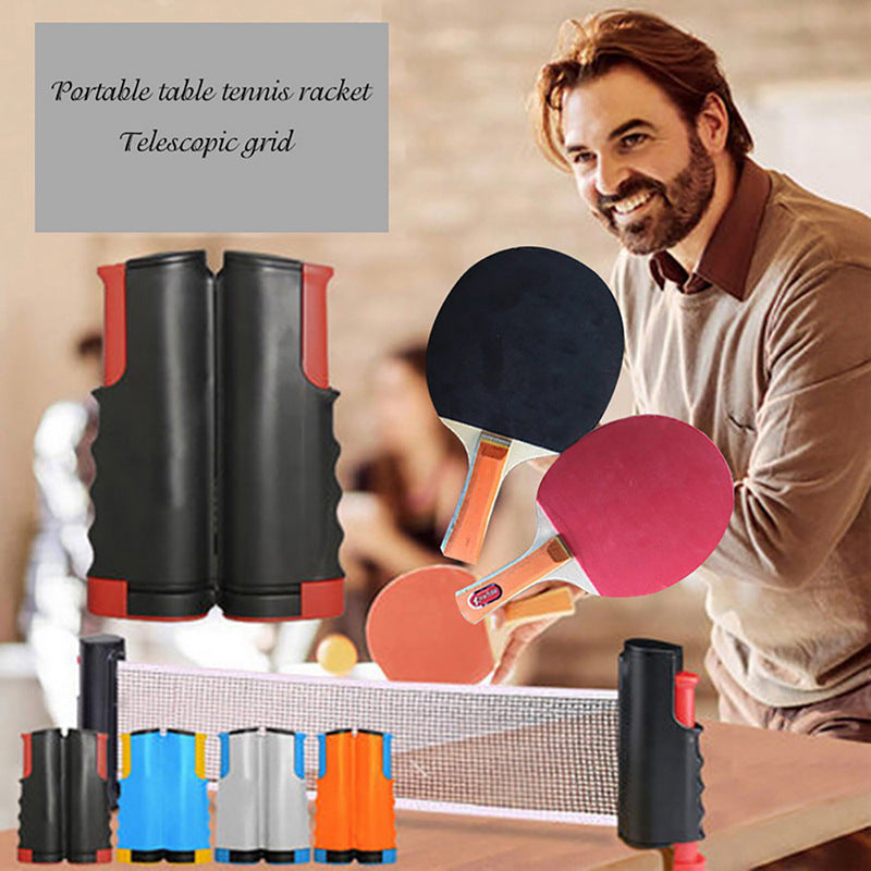 Portable Table Tennis Rackets Telescopic Net Rack Set