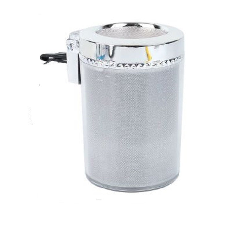 Car Ashtray With LED Light RGB Ambient Light Tray Container Trash Can Cool Car Accessories