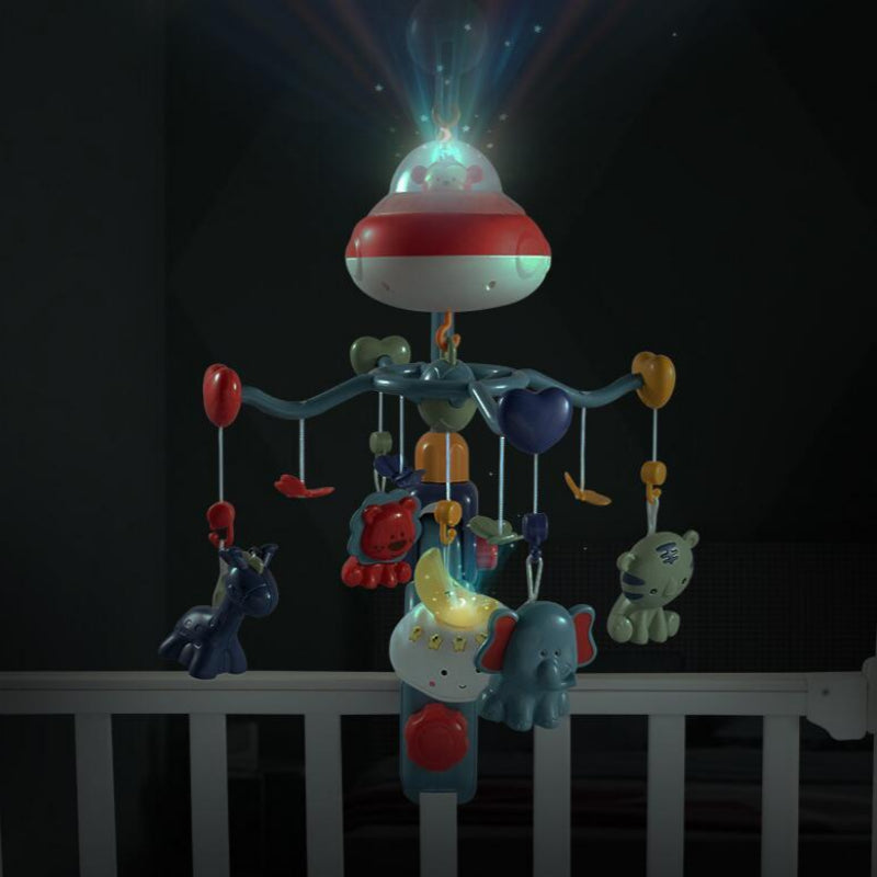 Cartoon Baby Rattles Gifts Intelligent Whirling Electrical Rattles Baby Room Decor