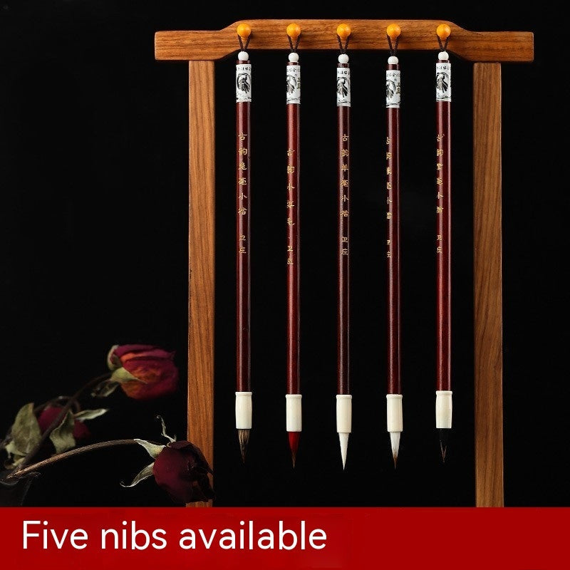 Fly Head Writing Brush Regular Script Calligraphy Practice Writing Brush