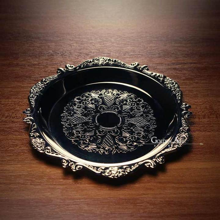 Vintage Coaster - Gold & Silber