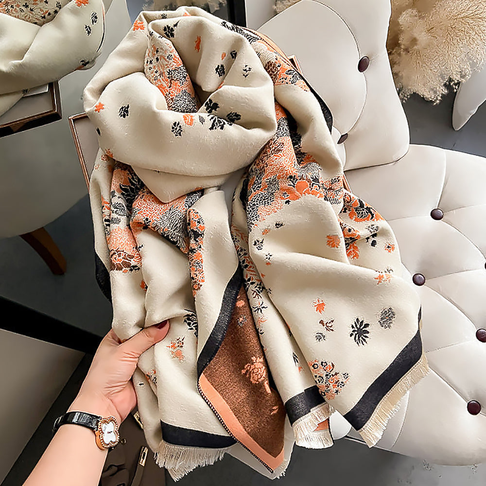 Air-Conditioning Shawl Cotton Wrap Thermal Scarf for Women-1