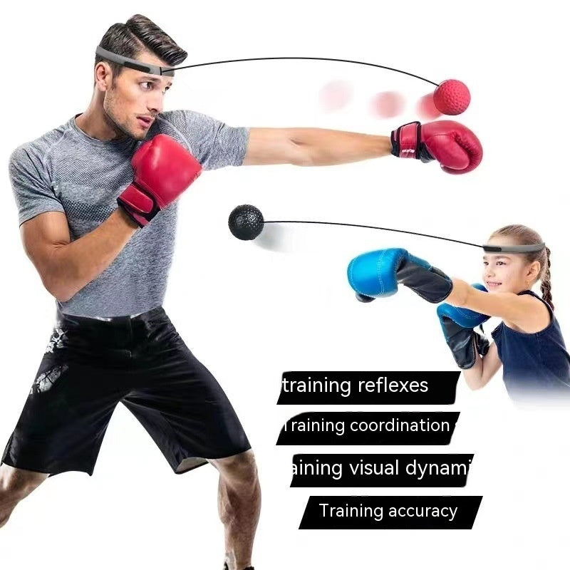 Head Worn Boxing Speed Ball Stress Reduction Weight Loss Training Equipment