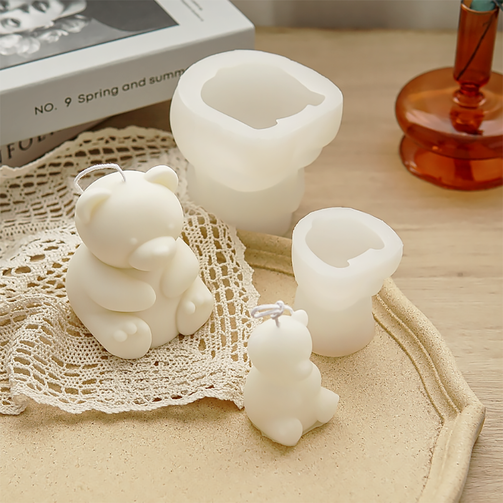 Bear Scented Candle Mold DIY Silicone Mold for Creative Gifts-2