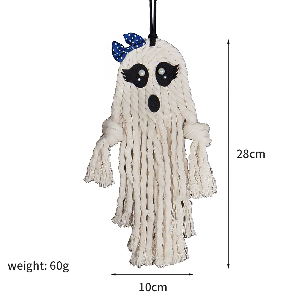 Cute Halloween Hanging Ghost Decoration Polyester Ornament-7