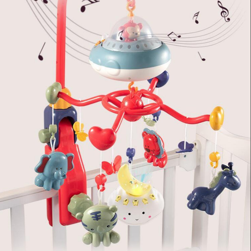 Cartoon Baby Rattles Gifts Intelligent Whirling Electrical Rattles Baby Room Decor