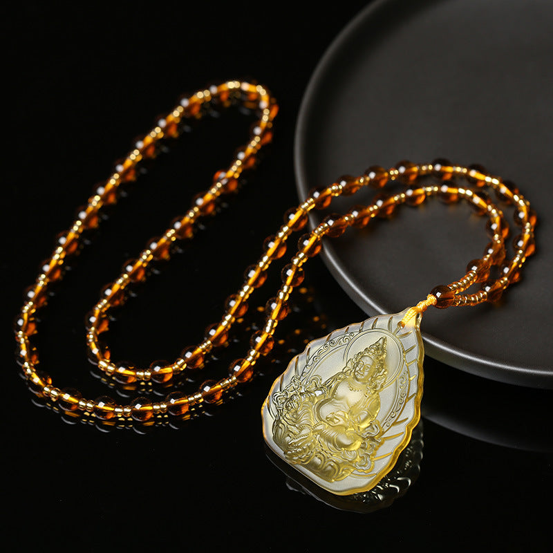 Kaiguang Topaz Goldgott des Vermögens Anhänger