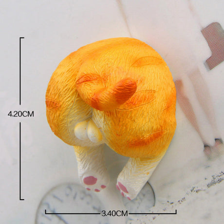 Funny Cat Butt Fridge Magnets 3D Cartoon Set-3