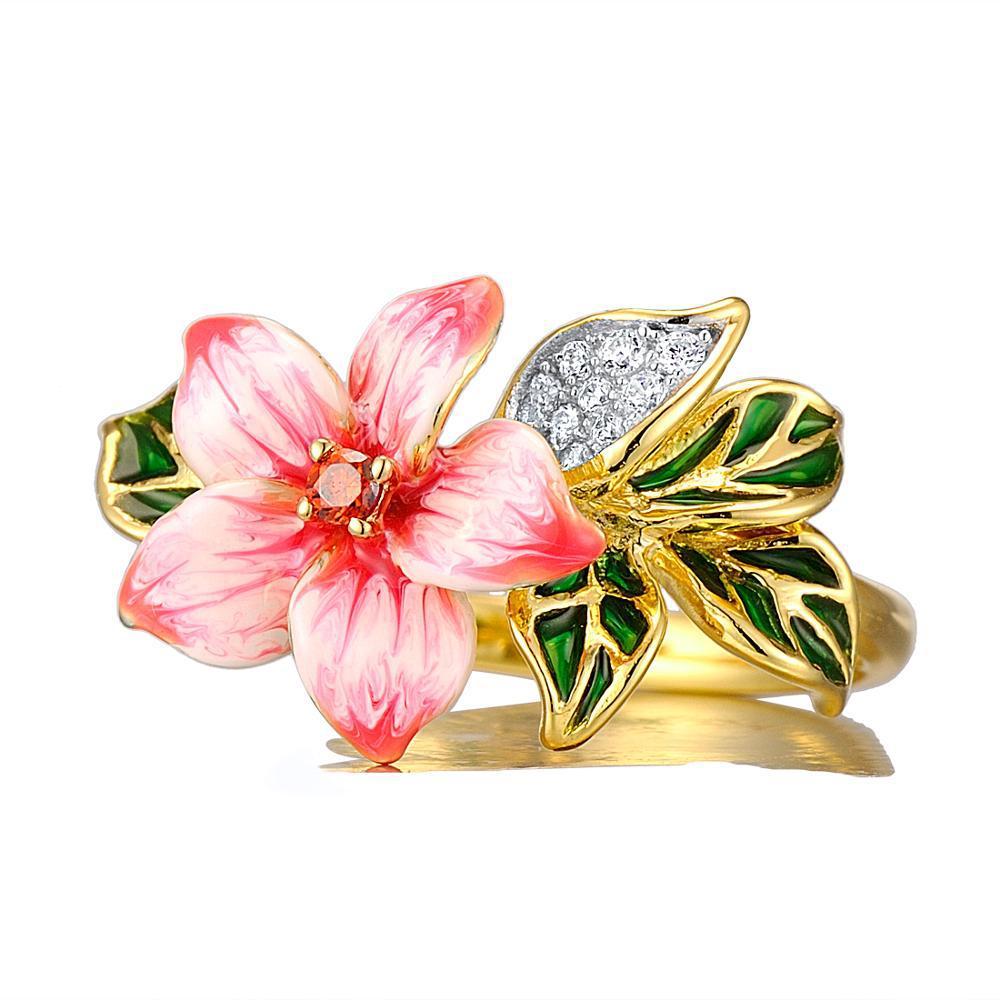 Enamel Flower Earrings