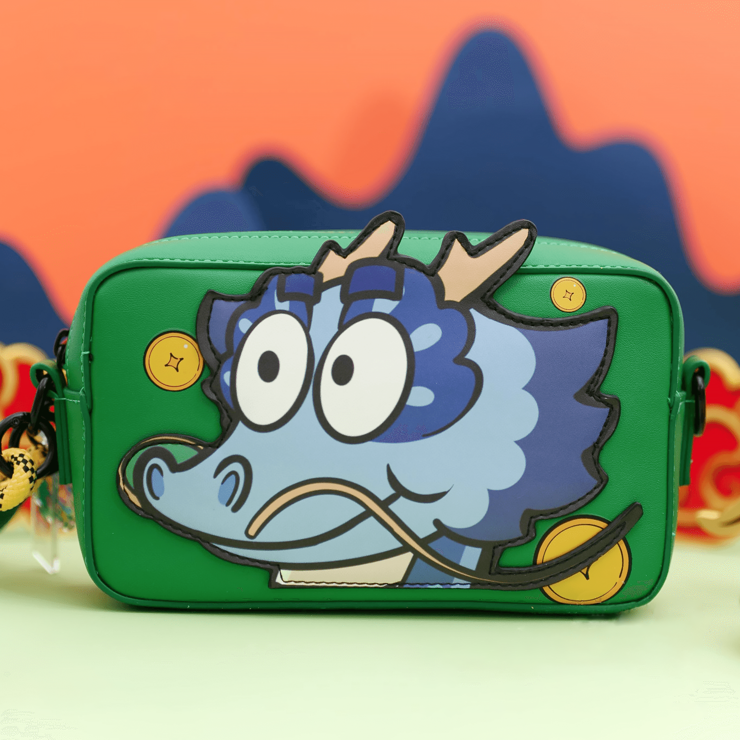 Süßes goldenes Geld Hey Dragon Mode Clutch -Tasche