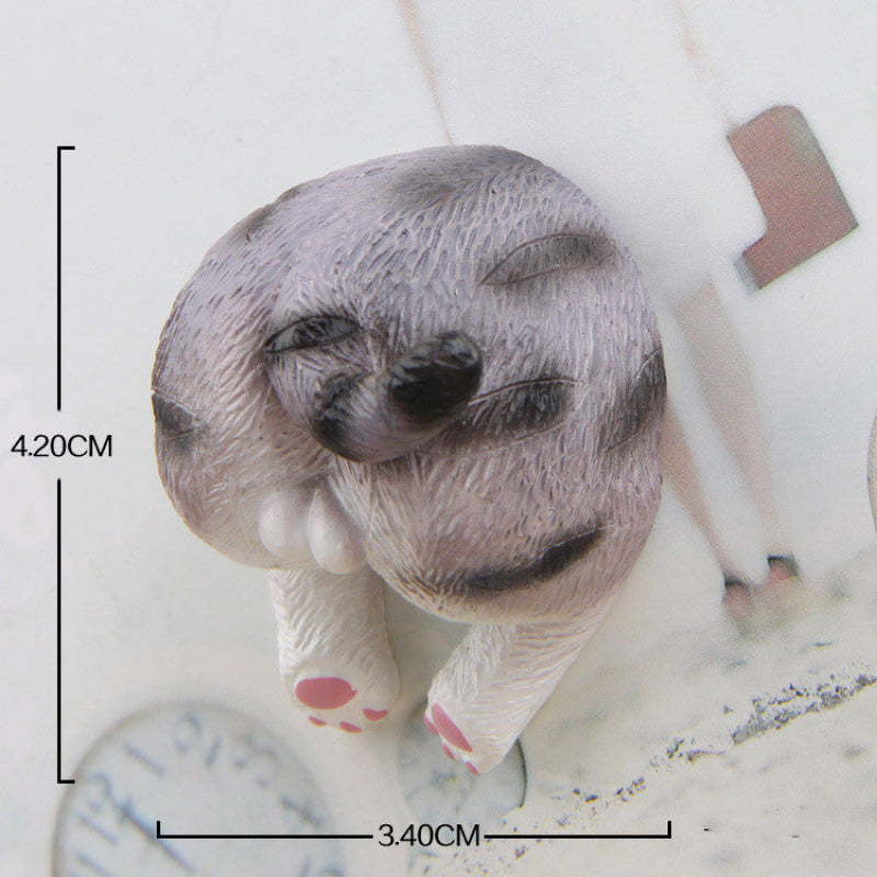 Funny Cat Butt Fridge Magnets 3D Cartoon Set-4