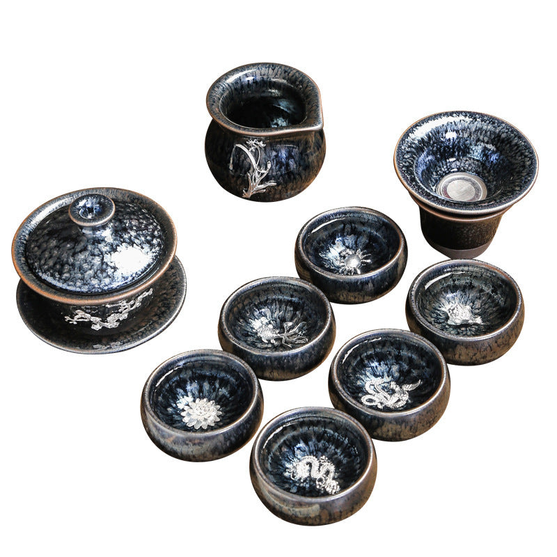 Tee -Set Jianzhan Tea Tasse Geschenk Keramik Kung Kung