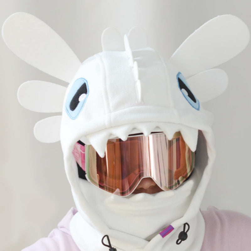 Ski Protection Helmet Hat Head Cover Brown Bear Rabbit White Bear Cartoon