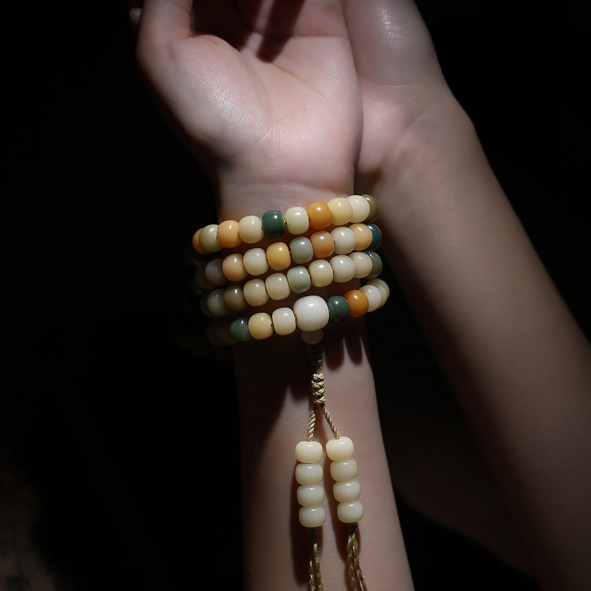 108 Bead Stone Mala Necklace for Meditation-3