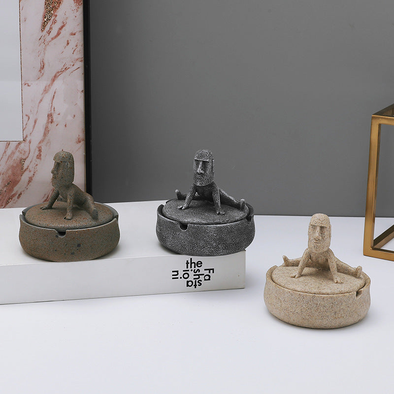 Osterinsel Stoneman Personalisierte Aschenbecher personalisierte