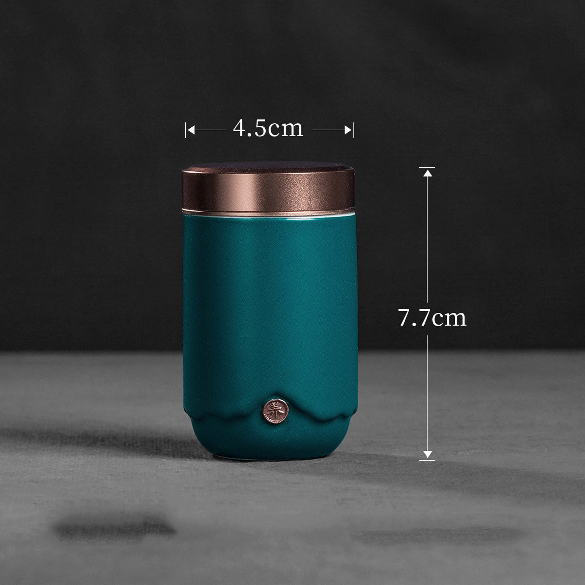 High End Ceramic Mini Tea Caddy Gift Box Porcelain Storage Jar-7