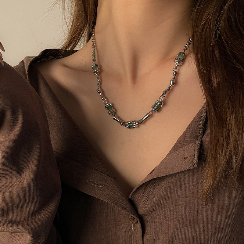 Neues chinesisches Stil Spezial-Interest-Design Bambus Halskette