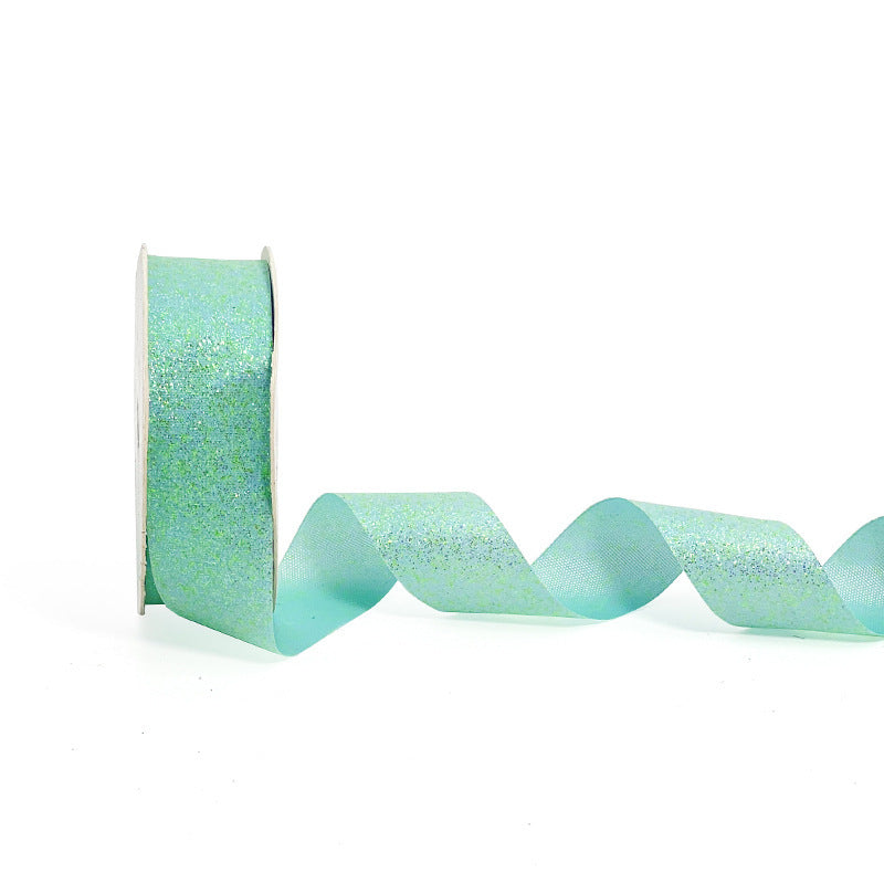 Super Shiny Gold Colorful Christmas Gift Flower Gift Wrap with Satin Ribbon