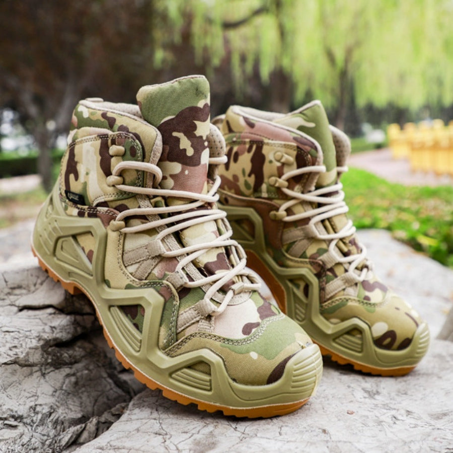 Military Fans Outdoor Training Hiking Shoes Mid-top High-top Combat Boots