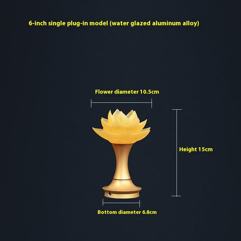 Reine Kupfer Alte Methode Buddha führte Laternen an