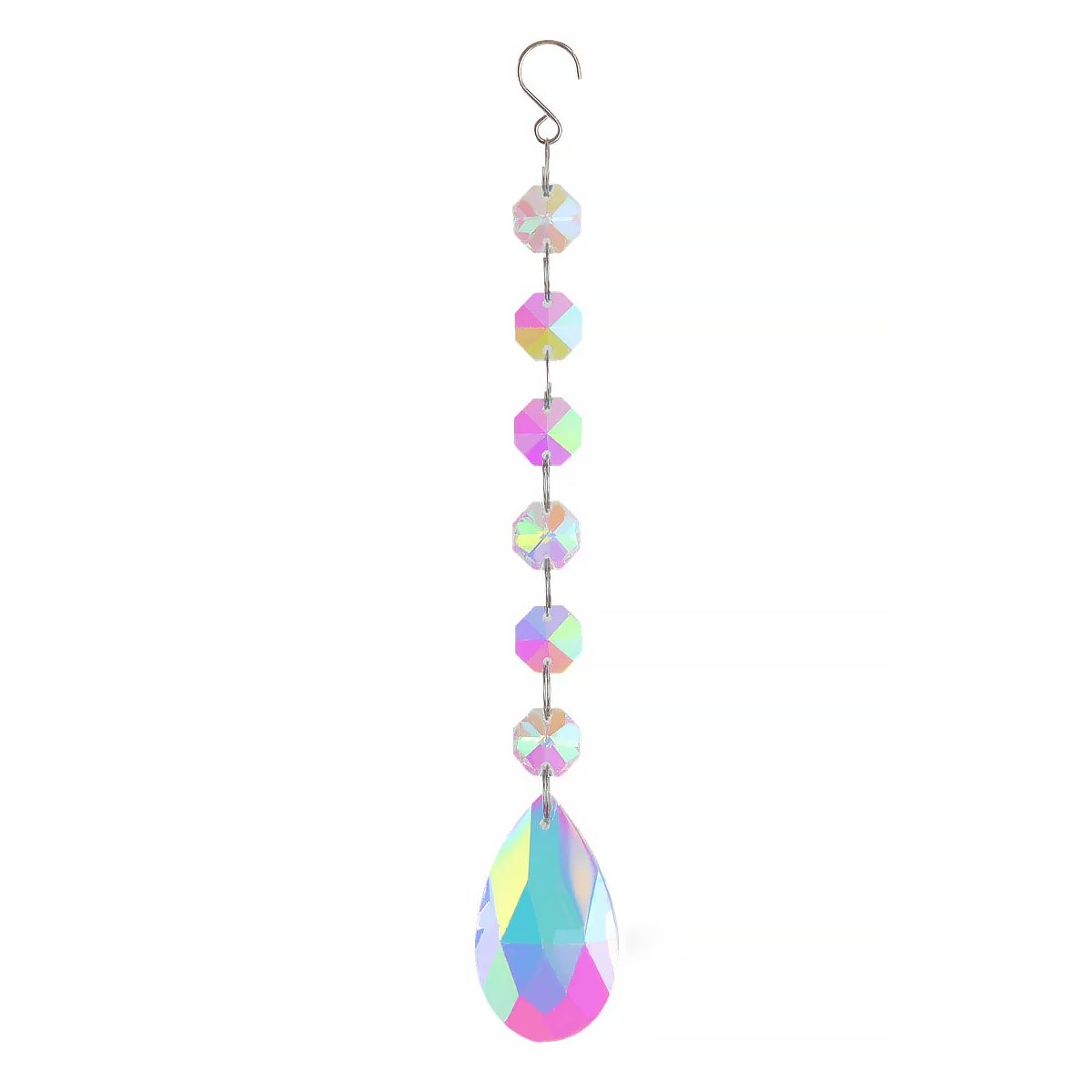 Geometric Crystal Suncatcher Hanging Ornament Window Decor-12