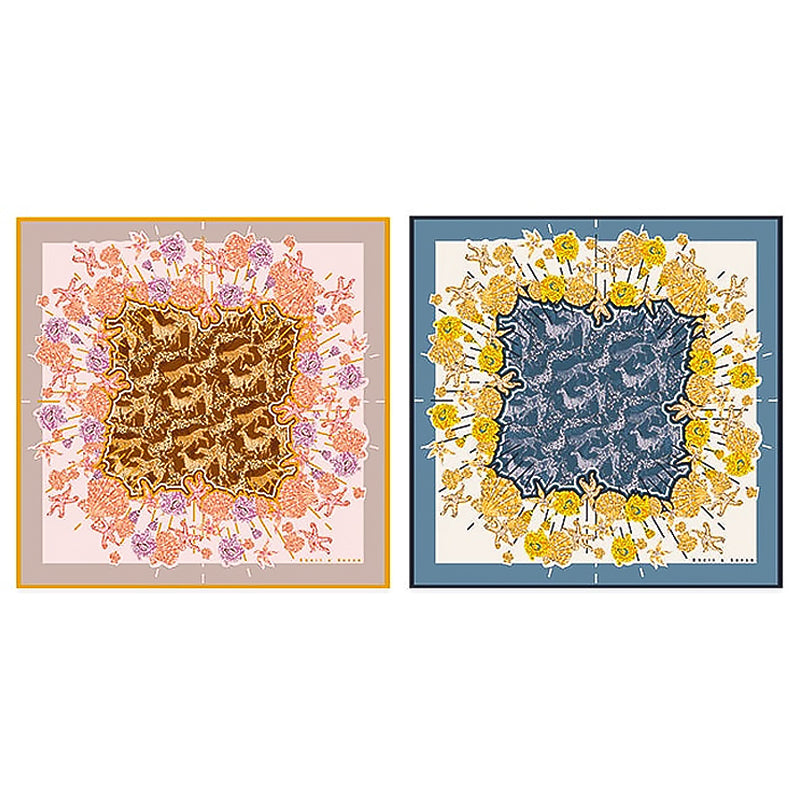 Seidenschal weibliches Quadrat