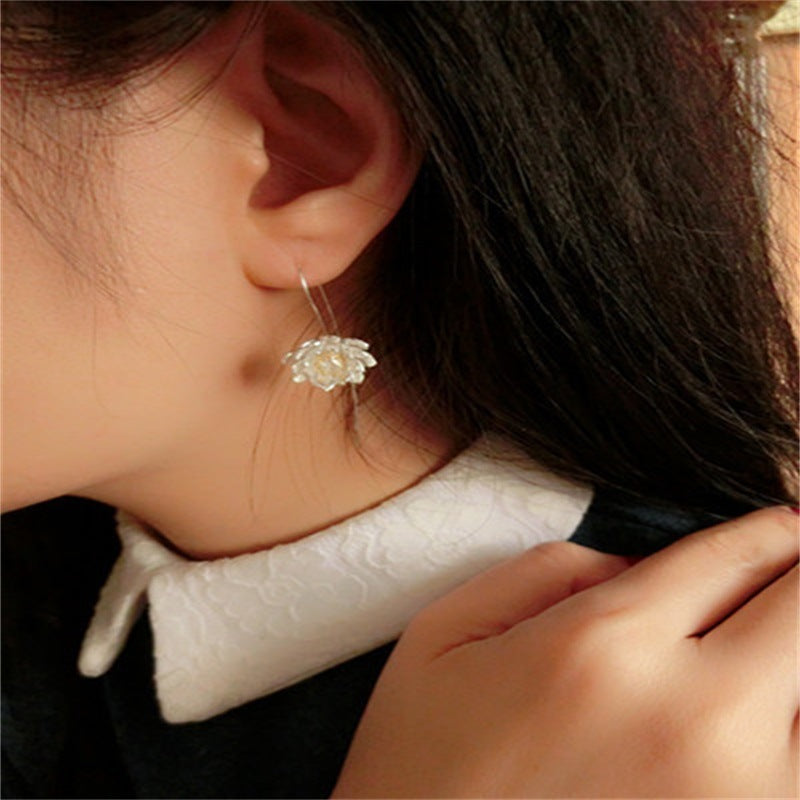Hypoallergenic Lotus Female Earrings