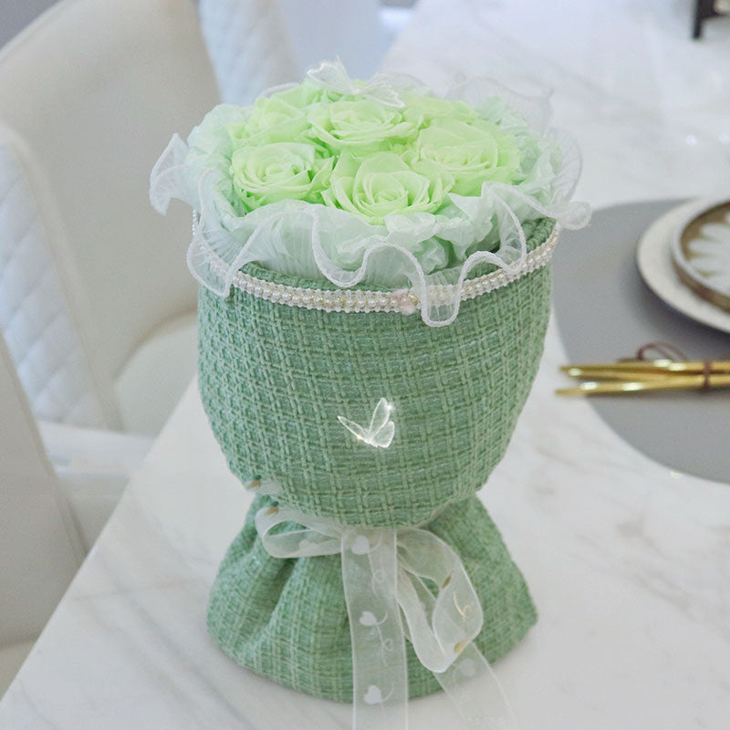 Geschenke für Lehrer 7 Rosen Strauß Muttertagsgeschenke