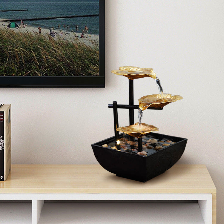 Desktop Feng Shui rotierende Wasserbrunnen Ornament