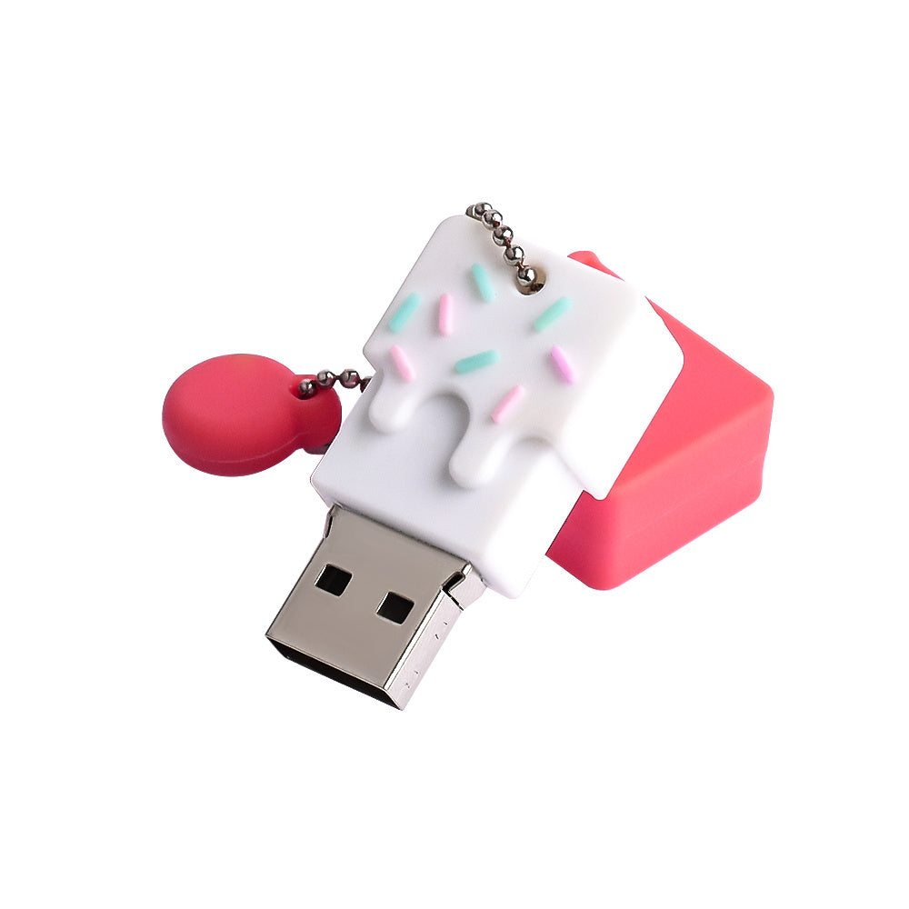 Kleiner Kuchen Mini Mädchen Niedlicher Anti-Verlust-Anhänger Mobile USB-Flash-Laufwerke