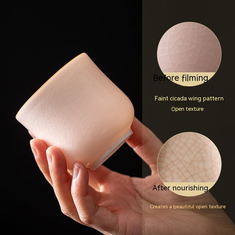 Farbige Glasur Keramik Teetasse