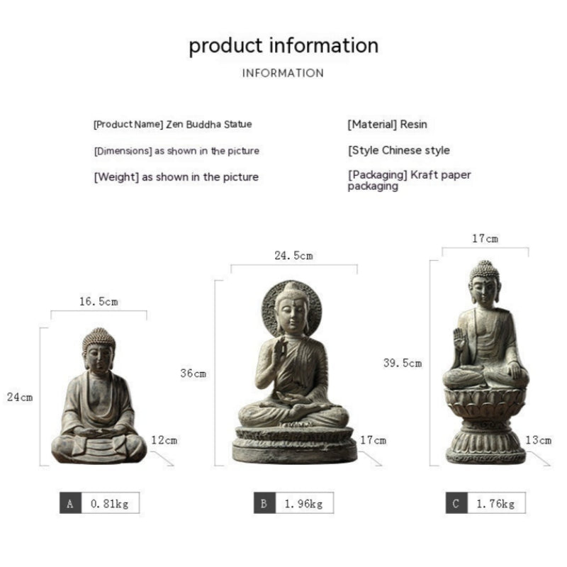 Chinesische Zen Buddha Ornament Home Wohnzimmer Eingangsbüro Schreibtisch