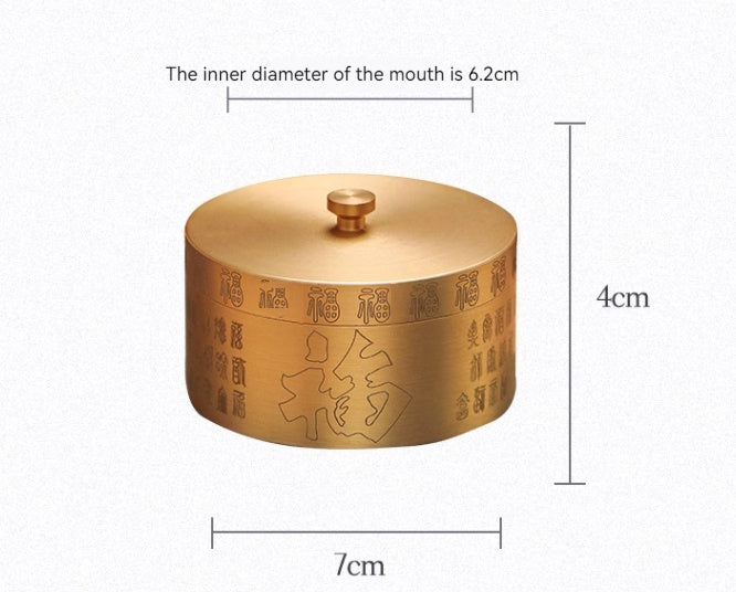 Haushalts neuer chinesischer Stil mit Deckel verhindern Flutasche -Aschenbecher Dekoration