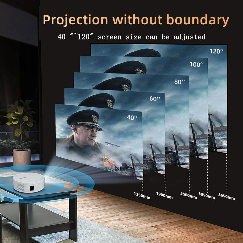 Wireless HD Projector Home Theater Portable Overhead Projector