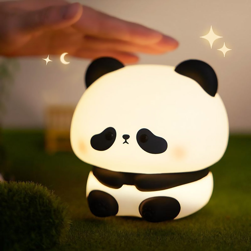 Cute Silicone Panda LED Night Light Lamp-5