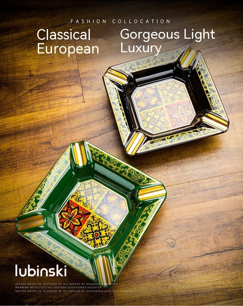 Keramik bemalt große Kapazität ohne rutschfeste Zigarrenbehbe