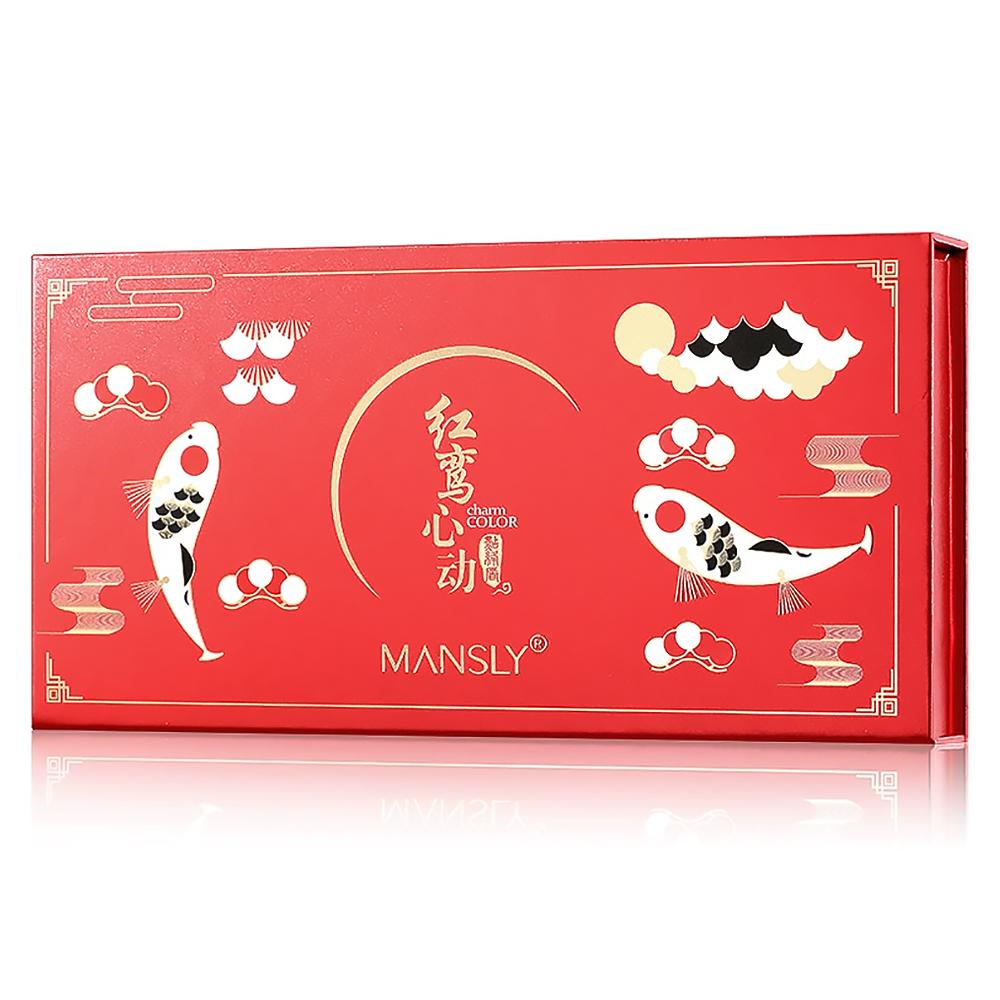 Heart Chinese Style Lipstick Set 6 Lucky Shades Gift Box for Women-4