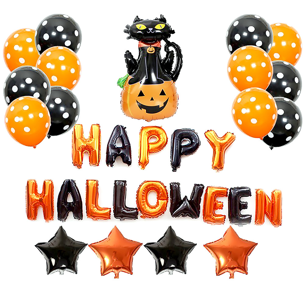 Halloween Pumpkin Balloon Decoration Set for Home Party Supplies-10