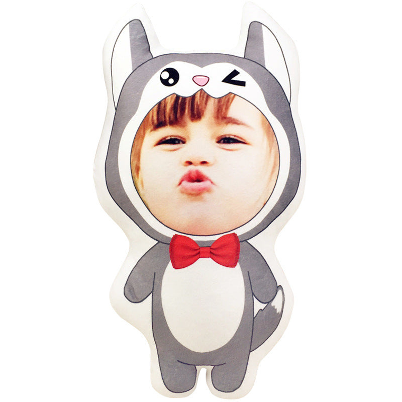 Benutzerdefinierte Bild Husky Samoyed geformt Wurfkissen